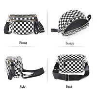 Sac bandoulière de voyage de luxe pour femme, grande capacité, personnalisable avec logo OEM, tendance, avec fermeture éclair