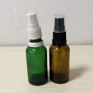 Botella de vidrio ámbar de 30 ml con pulverizador de niebla fina y anillo de seguridad para spray corporal, perfume, agua floral y ambientador de almohadas. - Product Image 4