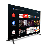 Téléviseur à écran plat de 50 pouces de forme moderne, compatibilité multisystèmes, connexion sans fil, application domestique et professionnelle, Smart TV