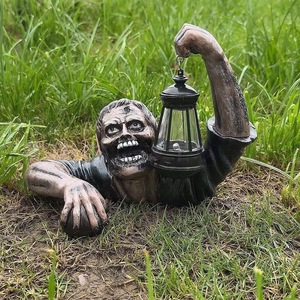 Figura Resina Zombie Decorazione <span class=keywords><strong>Halloween</strong></span> Statua <span class=keywords><strong>Scheletro</strong></span> Ornamento Giardino Creativo Casa - Product Image 1