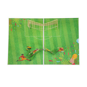 Productos Chinos de Calidad, Papel de Origami Colorido, Tarjetas de Felicitación con Diseño de Campo de Fútbol, Estadio, Tarjeta 3D, Manualidades de Papel - Product Image 4