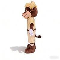 Costume de mascotte de vache adorable, taille adulte pour hommes et femmes, avec ventilateur intégré dans la tête
