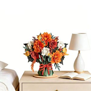 Tarjeta <span class=keywords><strong>de</strong></span> Felicitación <span class=keywords><strong>de</strong></span> Papel con Diseño Innovador, Flor 3D que Florece Siempre, Tarjetas <span class=keywords><strong>de</strong></span> Regalo Emergentes para Cumpleaños, San Valentín, Día <span class=keywords><strong>de</strong></span> la Madre - Product Image 5