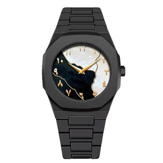CS008 Muslim Azan Islamic Arabic Religious Prayer Time Quartz Watch Waterproof Man Luxury Wristwatch for Men Montre Homme Reloj
