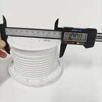 Prise de courant encastrée ronde pour bureau, 90 mm, Royaume-Uni, avec PD20W USB-C et prise RJ45 CAT6 pour la maison et le bureau