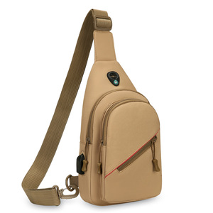 Nuova Borsa a Tracolla da <span class=keywords><strong>Uomo</strong></span> in Pelliccia con Ricarica USB, Multifunzione, Casual, da Viaggio - Product Image 1