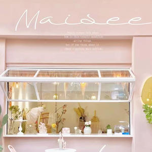 Fenêtre coulissante multi-positions en aluminium sans vérin hydraulique, pliable haut-bas, pour stand de restauration rapide, café, bar - Product Image 3