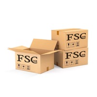 Extra-Harte Verstärkte Flachboden-Kartonverpackung Druckresistent Stoßfest mit Anpassbarem Logo/Grafikdesign