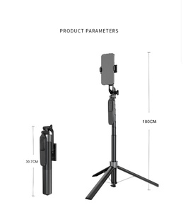 Nổi bật Telescopic Selfie Stick Tripod với 1800 mét nối dài Hợp kim nhôm 360 xoay máy ảnh đứng - Product Image 3