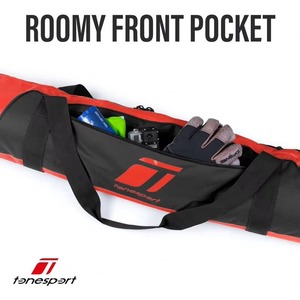 Échantillon gratuit : Sac de voyage de luxe personnalisé en nylon premium, exceptionnel, à double roulettes et rembourré pour planche de ski - Product Image 4