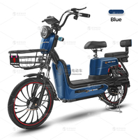 Vélo électrique ASIAN DRAGON 138 500W avec moteur en cuivre pur, 20 pouces, pour adultes, avec siège arrière et panier