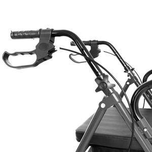 OEM/ODM פלדת מסגרת גלגל מבוגרים Rollator ווקר עוזר עם מושב ווקר לסייע עבור הבכור הליכון Rollator - Product Image 3