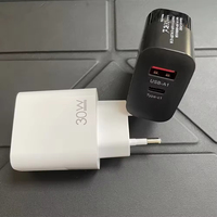 Chargeur mural rapide double port USB-A Type-C 30W, prise EU/US, protection multicouche, logo personnalisé, directement de l'usine