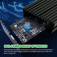Phares LED RCJ R13 à forte luminosité 12000LM, ampoules LED de voiture H1 H3 H4 H7 H11 en aluminium, température de couleur 6000K, état neuf