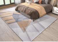 Tapis moderne en laine et soie, grande taille, personnalisable, confortable, à poils longs, antidérapant, pour avion