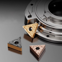 Lames/inserts triangulaires industriels de la série TNMG, support OEM personnalisé, pièces de fraisage CNC, tournage, 45HRC DLC 12mm carbure