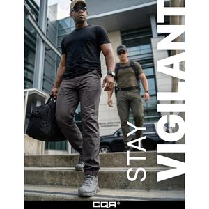 Pantalon cargo homme personnalisé, léger et extensible, taille élastique, coupe ajustée, résistant à l'eau, pour activités de plein air - Product Image 4