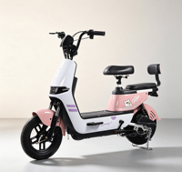 Vélo électrique élégant de 350 W pour les trajets quotidiens avec feux latéraux et alarme double télécommandée