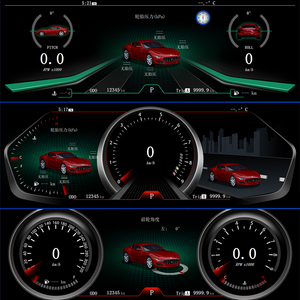 ACAR Linux System 12.3 pollici cruscotto per auto tachimetro digitale strumento Gauge Cluster Panel per <span class=keywords><strong>Maserati</strong></span> <span class=keywords><strong>Granturismo</strong></span> - Product Image 6