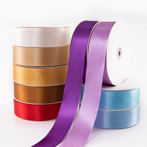 Manufacturer Wholesale 4cm Plain Satin <strong>Ribbon</strong> for Baking Packaging Cake Decoration Gift Box Flower Decoration 26031801 - Product Image 1
