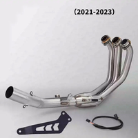 Knalpot sepeda motor MT09 Slip on, untuk Yamaha MT-09 modifikasi Titanium Alloy bagian penuh pipa knalpot 21-23