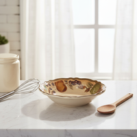 Bol rond réutilisable en mélamine, ml sans BPA, à salade, fleur personnalisée, pour le camping, vente en gros