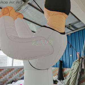 <span class=keywords><strong>Ballon</strong></span> gonflable pour événement publicitaire, modèle d'arts martiaux pour karaté, taekwondo, sanda, coups de pied, personnalisé - Product Image 6