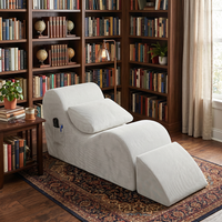 Cómodo Sofá Reclinable de Yoga, Sofá Cama de Esponja con Compresión de Burbujas, Respaldo Acolchado, Ecológico, para Uso en Hoteles y Villas, Envasado al Vacío
