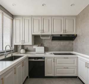 BALOM Armoire de cuisine compacte personnalisée, solution de rangement compacte, bois massif avec base d'évier et organiseurs de tiroirs - Product Image 3