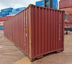 Conteneur sec de 20 pieds en acier ondulé rouge pour le stockage et le transport - Product Image 3