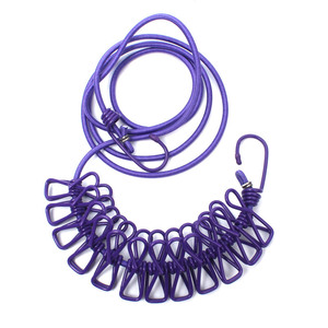 Tendedero de viaje elástico portátil, accesorios de viaje <span class=keywords><strong>para</strong></span> exteriores e interiores, acampada, 12 Uds. - Product Image 5