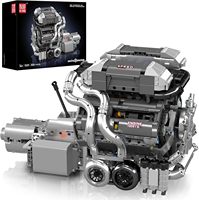 Pour 10201 BUG Super Racing Car W16 Engine, thème Transport, en plastique ABS, échelle 1:8, 40 pièces, blocs de construction de modèle, CE