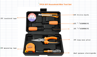 7 pièces bricolage ménage Mini ensemble d'outils multi-fonctionnel tournevis couteau outils à main ensemble boîte pinces outil mécanique