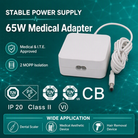 Produsen 12v 13v 14v 15v 16v 17v 18v 19v 20v 21v 22v 23v 24v 1.8a 2.2 Amp Output Ac dc Power Supply 60W 65W Adaptor Daya