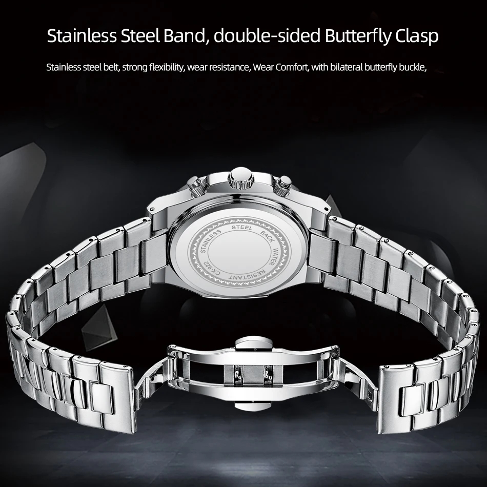 New CHENXI 922 Business Watch for Men Date Quartz Wristwatch With