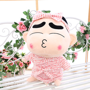 Shinchan 55cm grande figurine en peluche <span class=keywords><strong>peignoir</strong></span> PP coton rempli tissu poupée et jeter oreiller mignon cadeau d'anniversaire pour les filles - Product Image 3