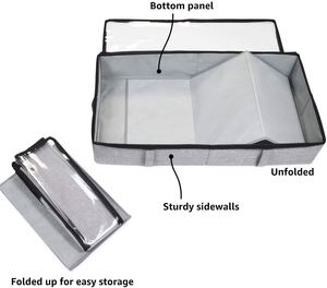 Bolsa de Almacenamiento Debajo de la Cama, Bolsa para Guardar Ropa, Reforzada con Cartón - Product Image 4