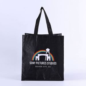 Bolsa de PP Tejido Negra, Impresa a Todo Color, Laminada, Impermeable, para Compras - Product Image 3