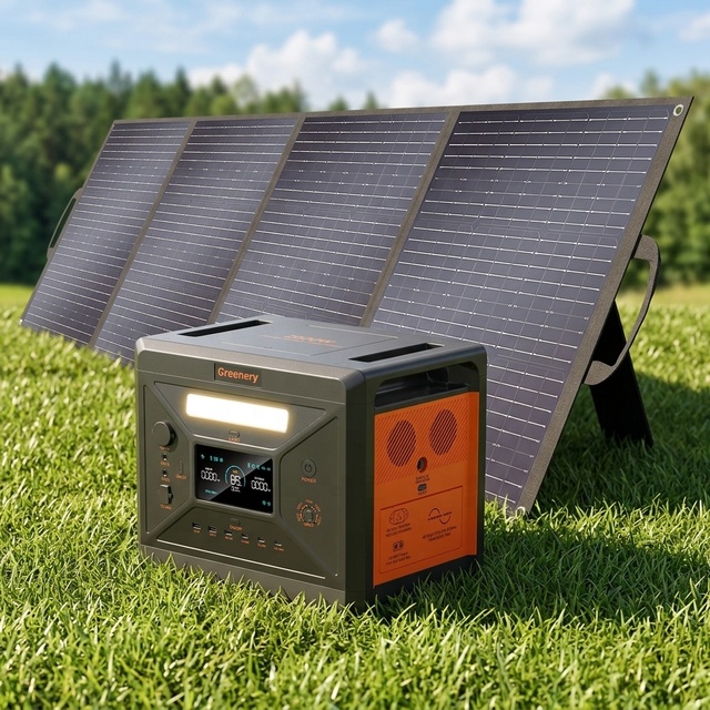 2500W 2304Wh LFP MPPT Solar Generator Kit with 400W Car Panel 1.5H Fast Charging OEM ODM US EU Warehouse