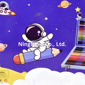 Set di 120 strumenti da <span class=keywords><strong>disegno</strong></span> a tema unicorno per bambini delle scuole elementari - Pennarelli ad acquerello, articoli artistici, regalo in metallo - Product Image 5