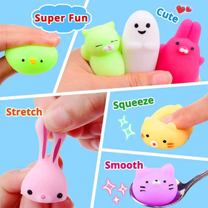 Mini Juguetes Antiestrés de Animales de Dibujos Animados para Niños y Niñas, Recuerdos de Fiesta de Cumpleaños, Relleno de Piñata, Artículos para Fiestas Infantiles de Carnaval - Product Image 3