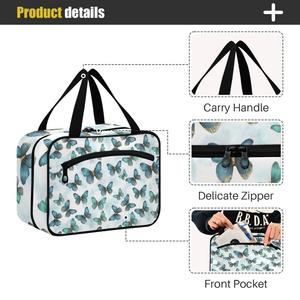 Customs logo Fashion Large Capacity Travel Makeup Bag Daily Outdoor Portable Wash Bag <b>Ladies</b> Cosmetic Bag - Product Image 4