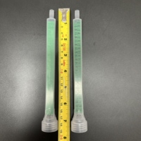 Mélangeur statique industriel MGQ10-24D vert en ABS à 24 éléments non filetés pour époxy et cosmétiques, Guangdong, pour cartouche double