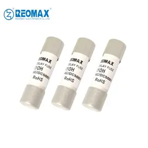 UL, CE Reomax HV Fusible de tubo de cerámica 10*38mm Fusible de corte de cilindro 500V/600V/700V/750V/850V para EV New Energy Instrumento industrial