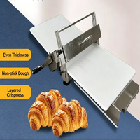 Machine à pâte manuelle portable et efficace pour feuilletage de pâte feuilletée, modèle de table pour croissants, laminoir manuel pour pâtisserie