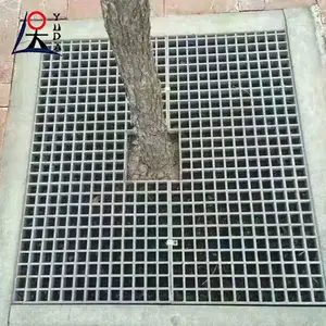 Welded stainless steel tree grate galvanized iron steel grid iron lattice grilles floor manufacturer