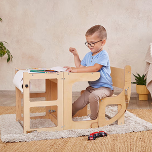 Aprendizaje cocina paso taburete ayuda Torre Montessori escritorio niño torre de pie - Product Image 1