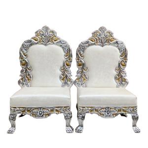 Juego de Sillas Tradicionales Indias para Mandap de Boda, Sillas Indias para Mandap de Boda en Metal Fundido Artesanal - Product Image 3