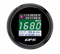 LCD TFT numérique Mini taille GPS compteur de vitesse odomètre kilométrage réglable compteur de voyage pour Auto moto bateau