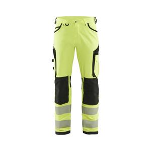 BLAKLADER - 119716423399C150 Pantalones de alta visibilidad Estiramiento en 4 direcciones sin bolsillos para uñas Amarillo/Negro-EAN 7330509840467 ROPA DE TRABAJO DE 2017 - Product Image 1
